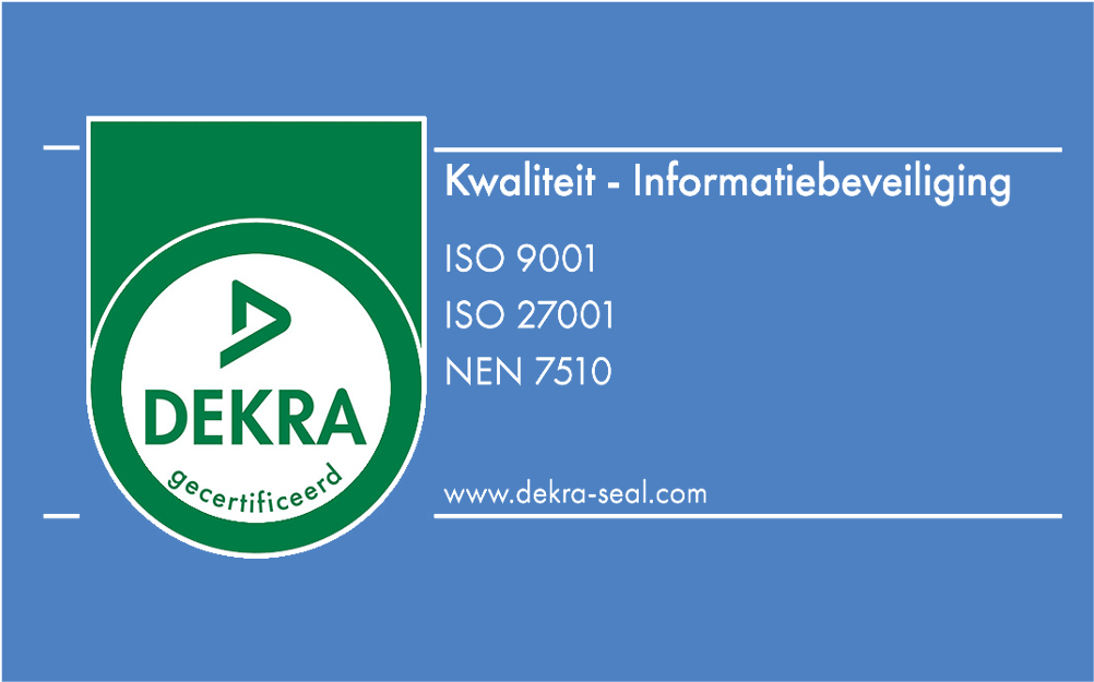 DEKRA certificaten ISO 9001/27001/NEN 7510